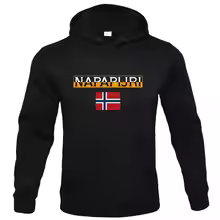 Black Napapijri Printed Felpa
