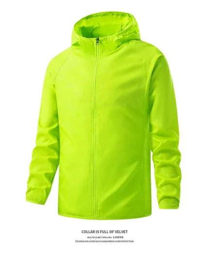Green Unisex Portable Giacca